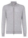 Brunello Cucinelli zip-up cashmere-silk jumper