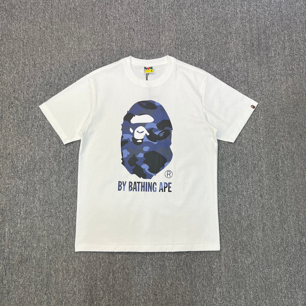 BAPE SS25 "By Bathing Ape" Camo-Fill Large Ape Head Oversized Heavyweight Unisex T-Shirt