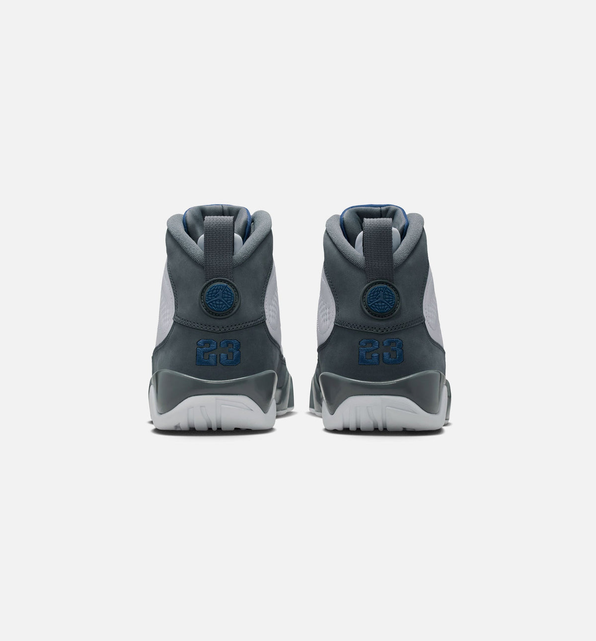 Air Jordan 9 Retro Flint Grey and French Blue Men's Lifestyle Shoes - White/French Blue/Flint Grey