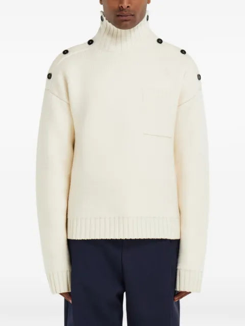 Ferragamo knitted sweater with button detail