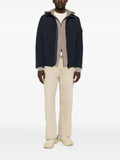 Stone Island logo-patch zip-up jacket